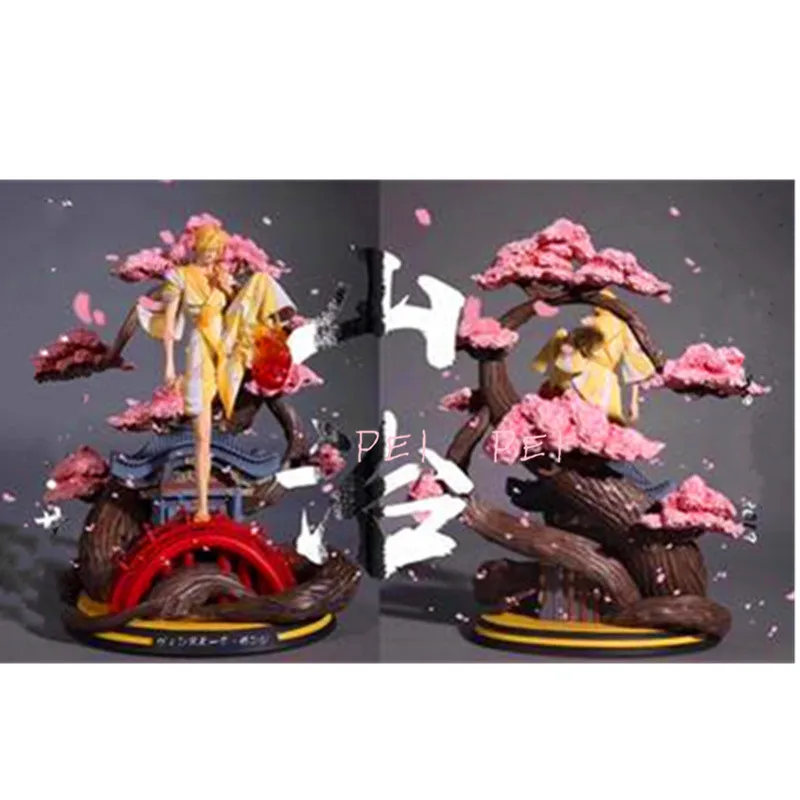 1/7 аниме одна деталь соломенная шляпа Пираты Vinsmoke Sanji GK статуя смола фигурка Коллекционная модель игрушки P1744