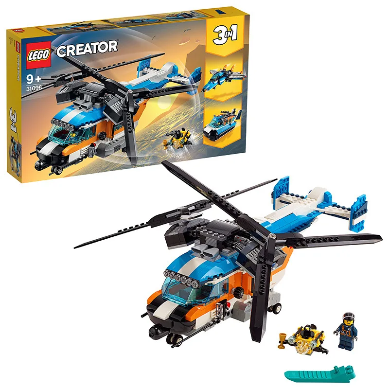 

July New Products Lego LEGO Creative Creator Series 31096 Double Propeller Helicopter Small Particles Building Blocks