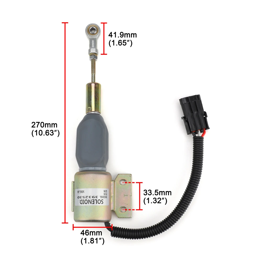 3932530 24V дизельный двигатель запорный соленоид SA-4756-24 для Cummins 4BT, 6BT5. 9 экскаватора