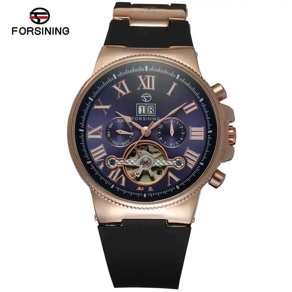 

Winner Forsining2373 Fully Automatic Hollow out Analog Watch Belt Watch
