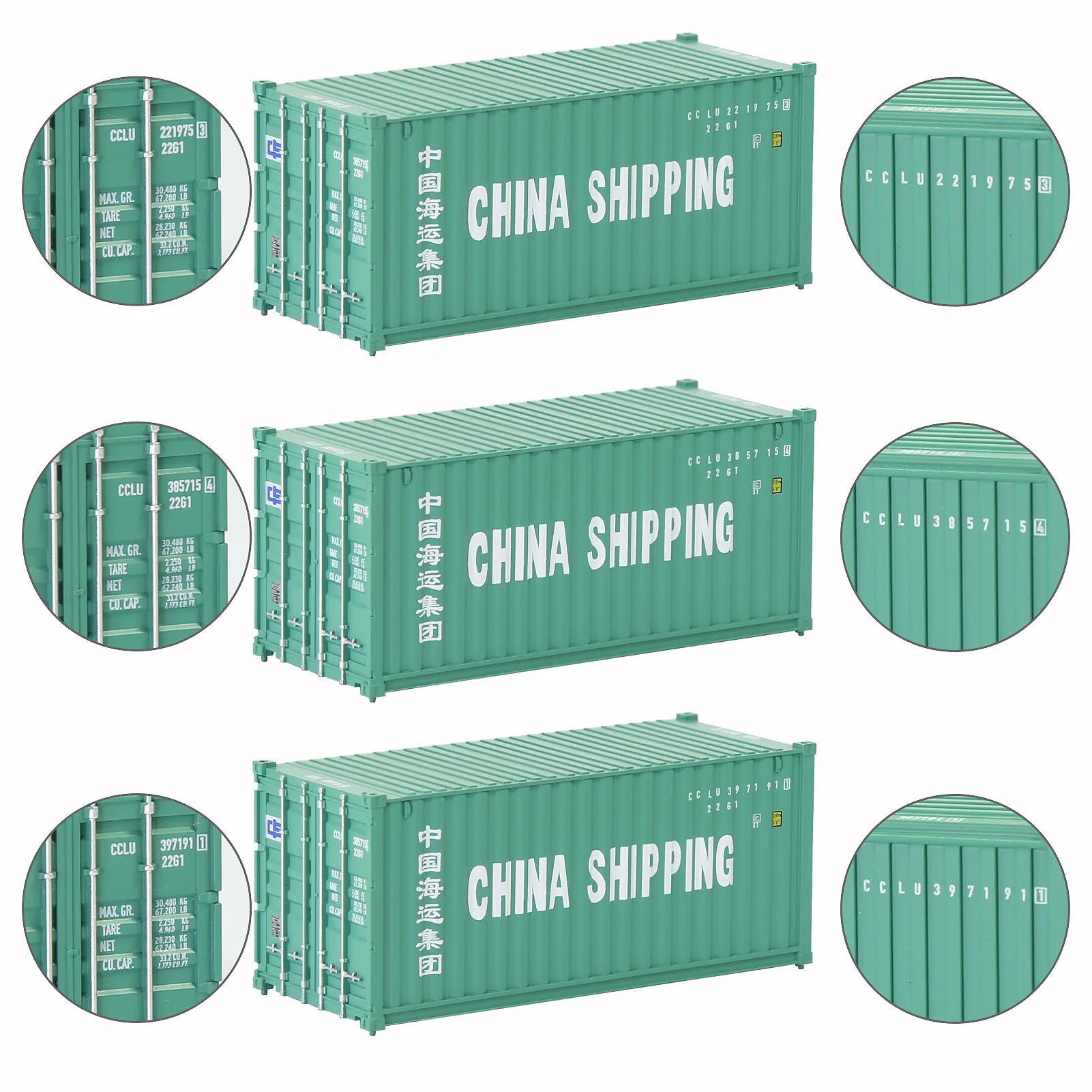 3pcs China Shipping