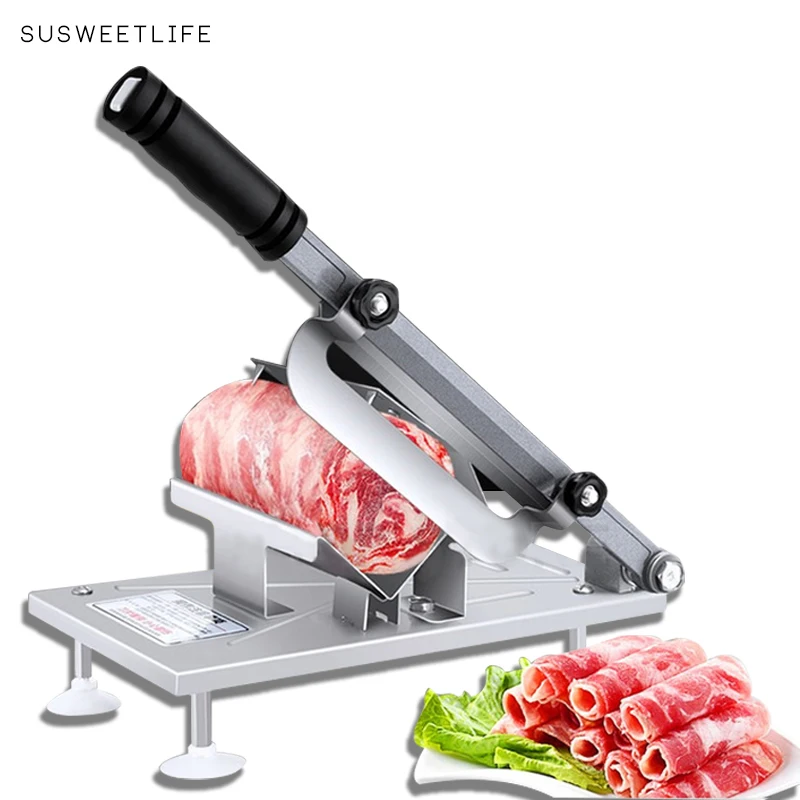 meat slicing machine household electric slicer mutton roll slicer fat beef roll meat cutting artifact cut meat machine Meat slicer Slicer Sliced meat cutting machine  slicer Automatic meat delivery Desktop Easy-cut frozen beef and mutton