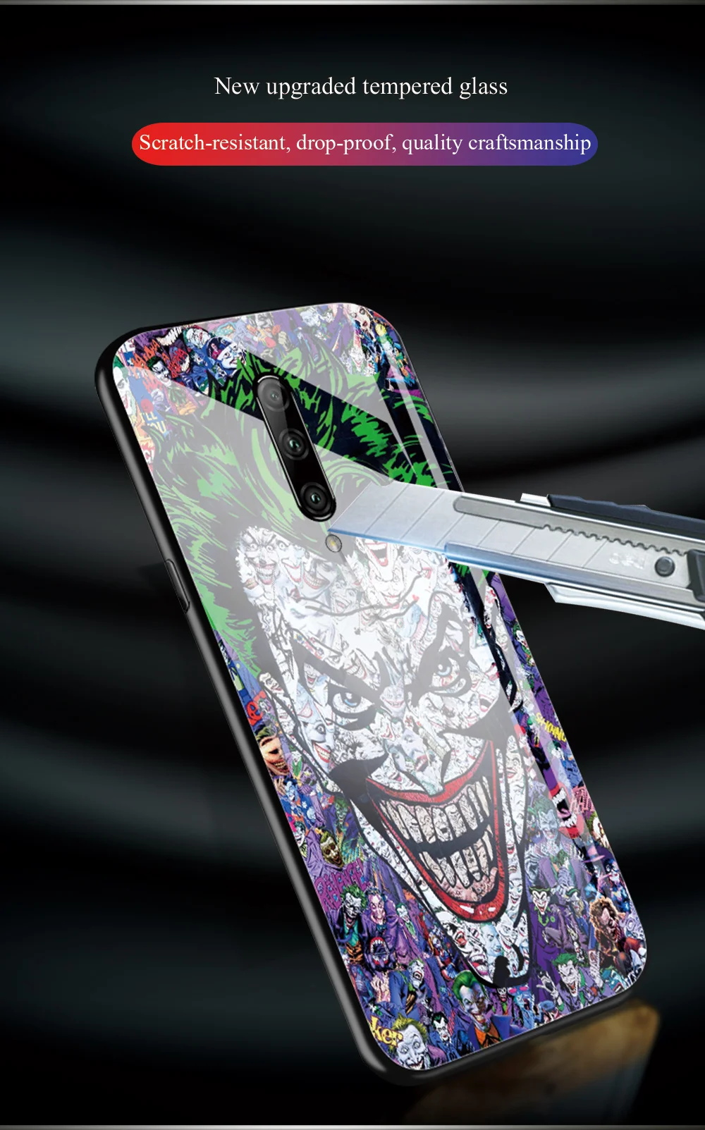 Для One Plus 6t чехол Джокер чехол для телефона закаленное стекло жесткая задняя крышка для One Plus 7T One Plus 6 1+ 5T DIY стеклянный чехол