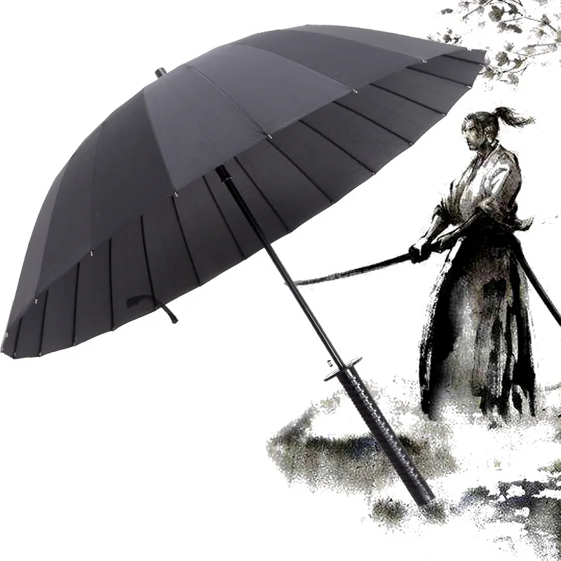 

Simanfei Samurai Sword Umbrella Long Japanese Katana Automatic Big Umbrella Rain Women Parasol Sun UV Clear Umbrella Men Boys