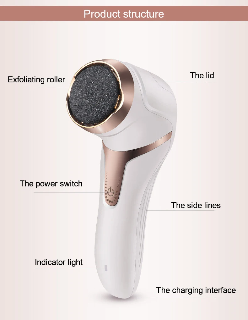 Electric Foot File Pedicure Tools USB Pedicure Machine Dead Skin Callus Remover Portable Foot Care Tool