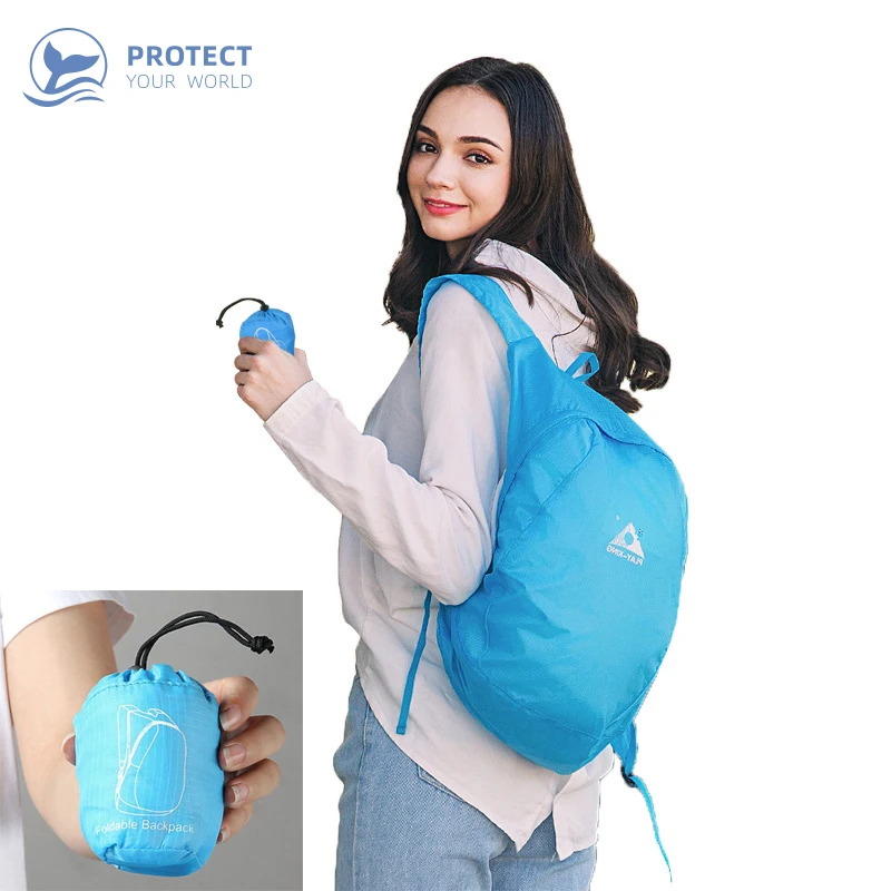 

2019 New ultra light portable travel folding backpack shopping storage bag outdoor mountaineering backpack Spare backpack