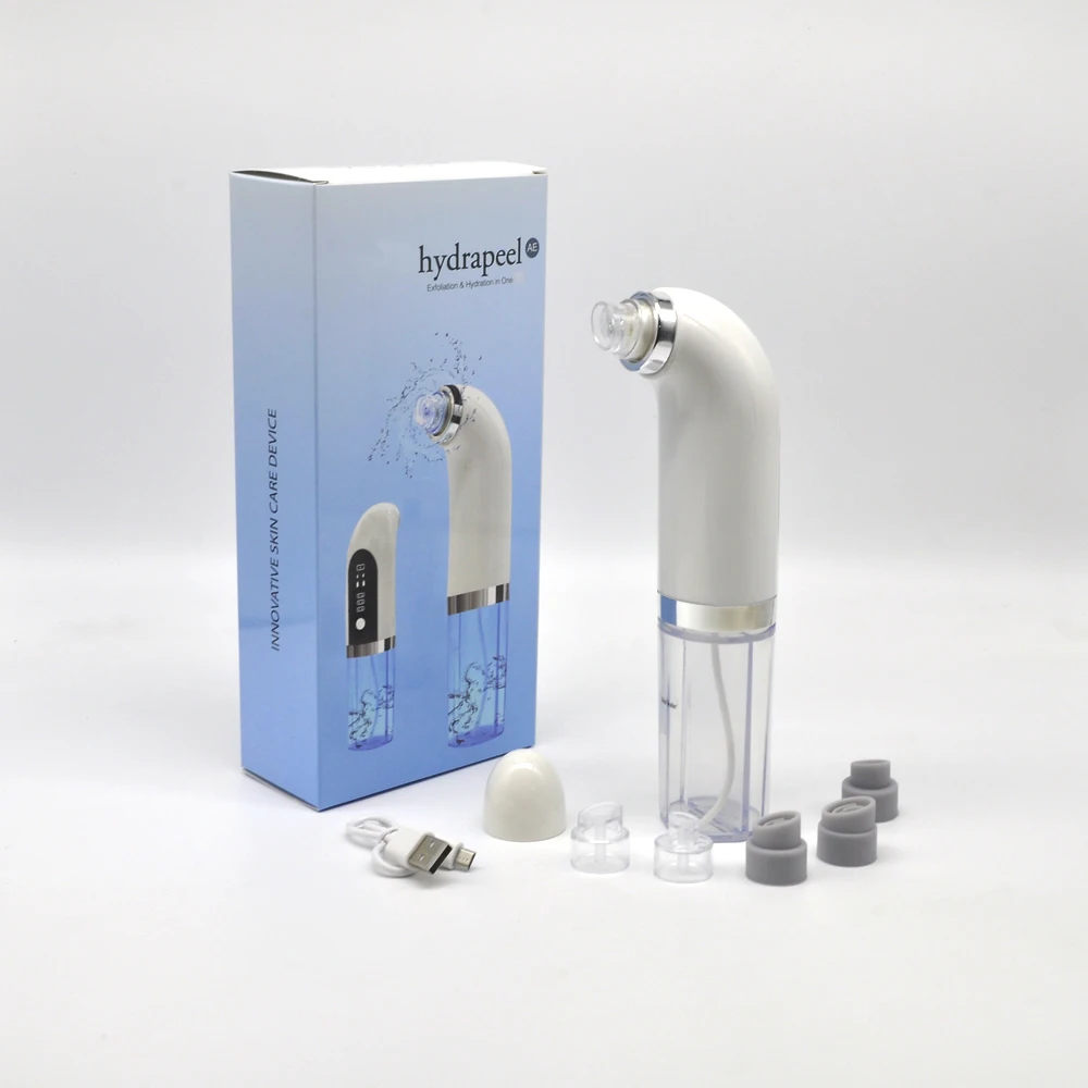 HydraPeel Suction Beauty Device Blackhead Remover Pore Vacuum Electric Blackhead Vacuum Cleaner Extractor Tool
