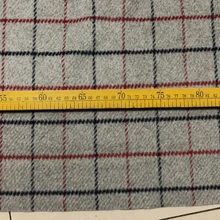 40% шерстяная ткань средний вес в клетку с темно-синей и винной полосой волнистой ткани цена за 1 метр 59"