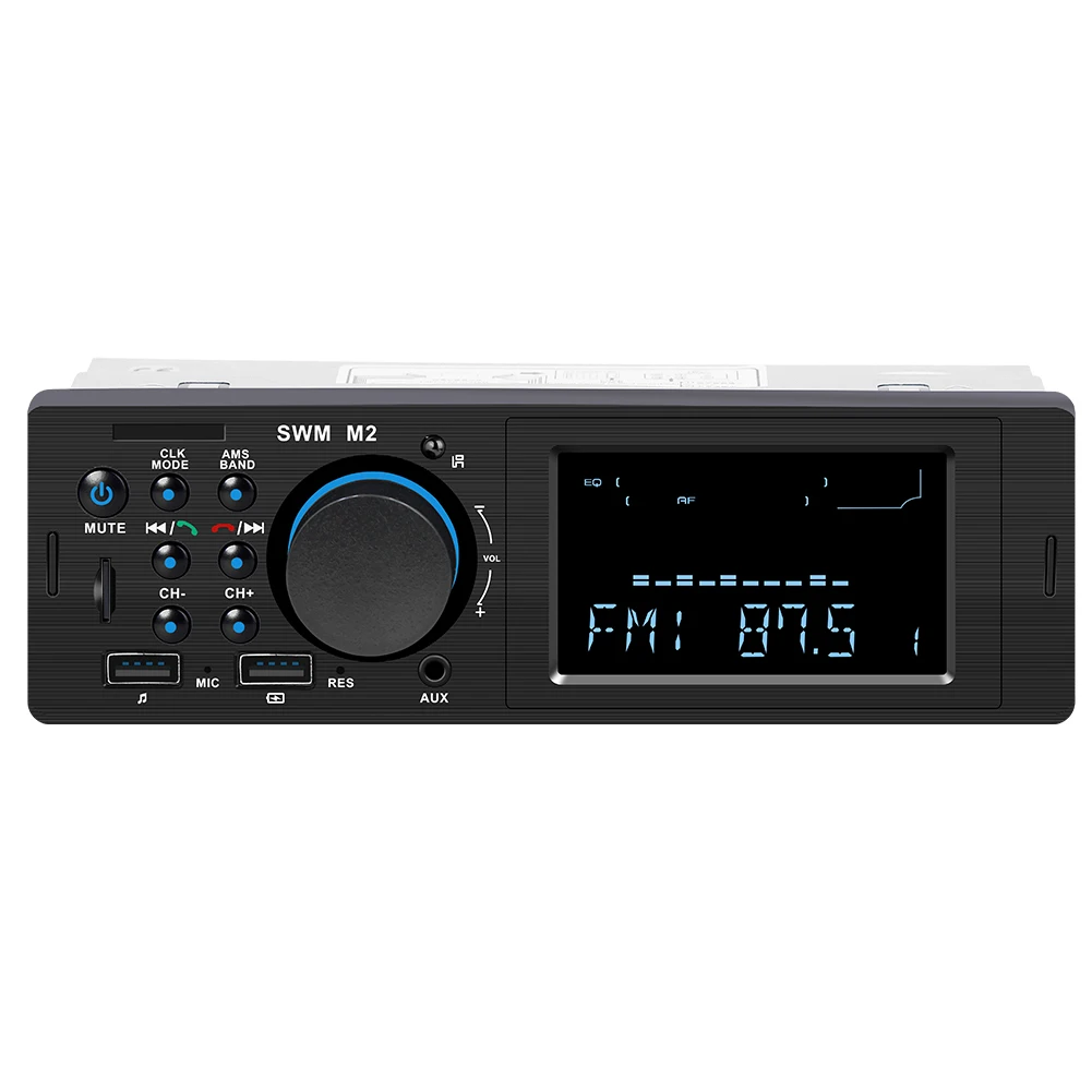 12 В Автомагнитола Bluetooth стерео MP3 музыкальный плеер FM радио TF AUX головное устройство BT музыкальный плеер с двумя портами usb для iOS/Android телефона