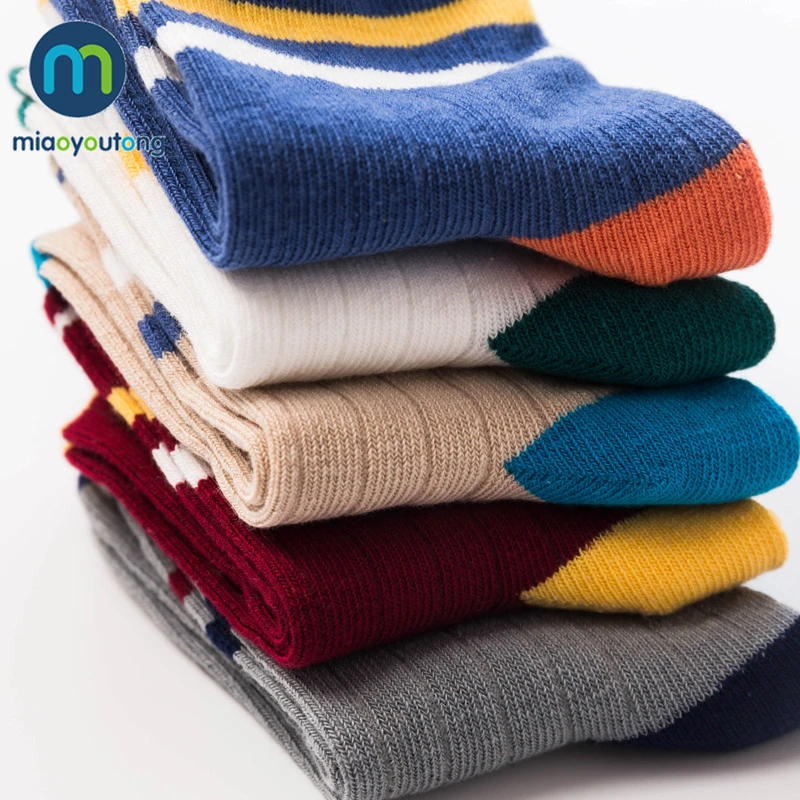 5 pair High Quality Stripe Cotton Infant Baby Girl Socks Newborn Baby Boy Socks Kids New Born Cheap Stuff Miaoyoutong