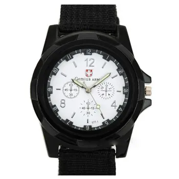 

Fashion Swiss Watch Nylon Braided Band Military Watch Gemius Watch Casual Wrist Watch Sport Watch for Men Hot