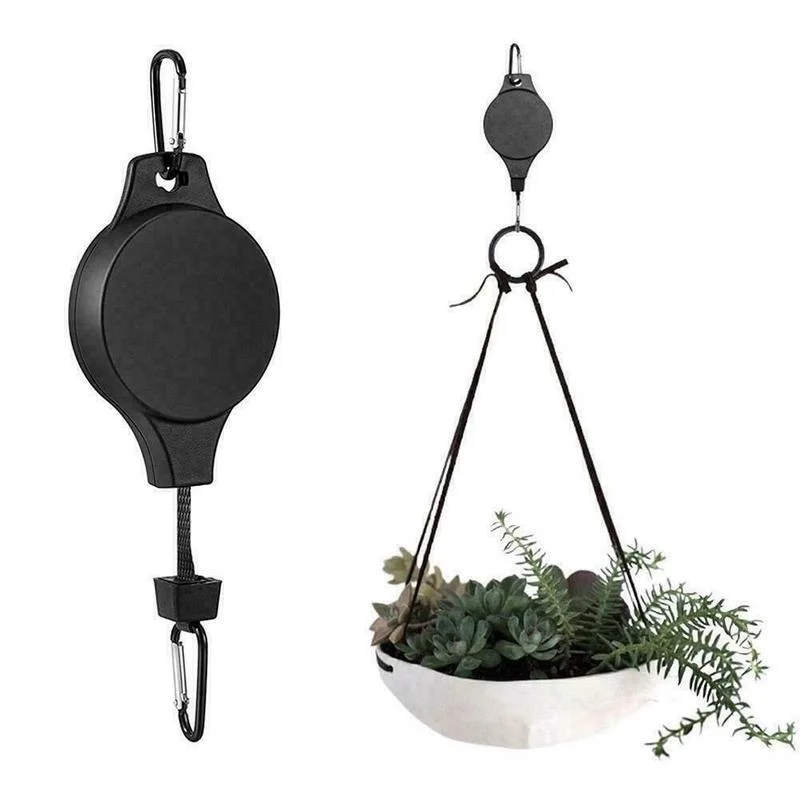 Retractable Plant Pulley Adjustable Hanging Flower Basket - Garden  Equipment NEW | eBay