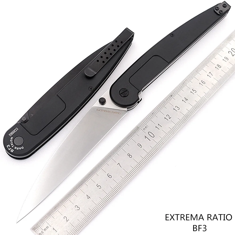 JUFULE 2020 EXTREMA RATIO BF3 Dark Talon Aluminum N690 folding blade ball bearing outdoor tactical camp hunt EDC tool knife