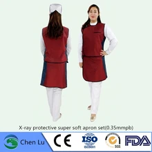 Подлинная рентгеновская Защитная супер мягкая свинцовая фартук доктор интервенционной хирургии радиологическая защита 0,35 mmpb Бессвинцовая одежда