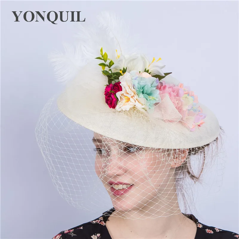 Birdcage Net Wedding Bridal Silk Flower 