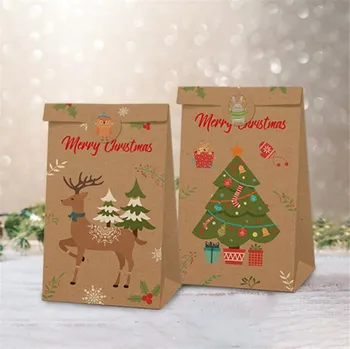 

Kraft Paper Bag Christmas Party Candy Bag Wedding Birthday Gift Wrapping Bag