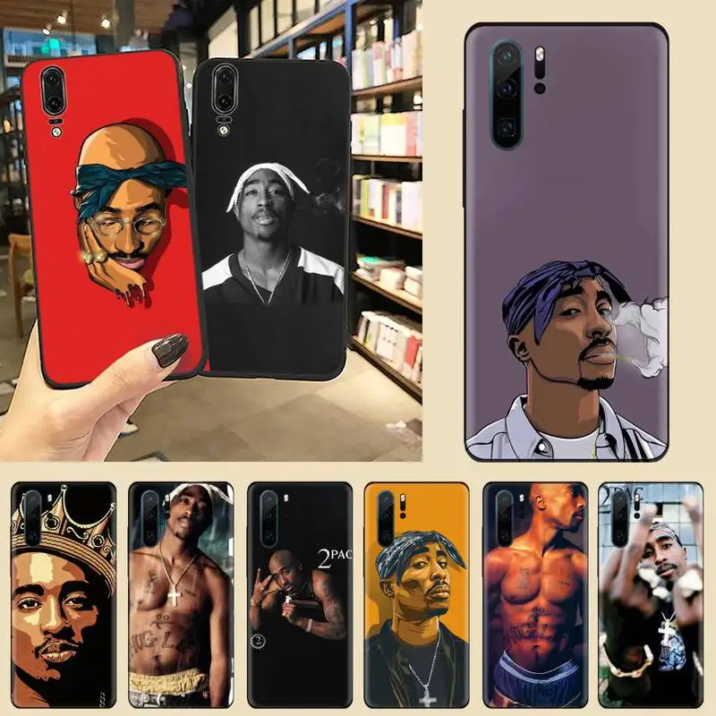

RAPPER 2pac singer Celebrity Phone Case For Huawei Y5 Y6 II Y7 Y9 PRIME 2018 2019 NOVA3E P20 PRO P10 Honor 10