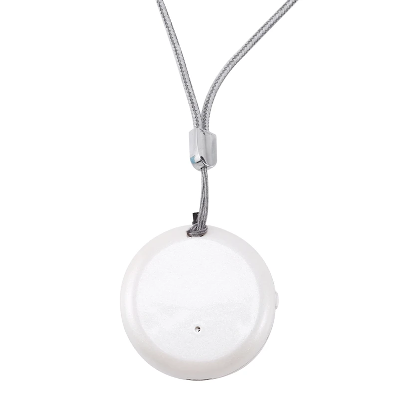 

-Personal Wearable Air Purifier Necklace Mini Portable Air Freshner Ionizer Negative Ion Generator White