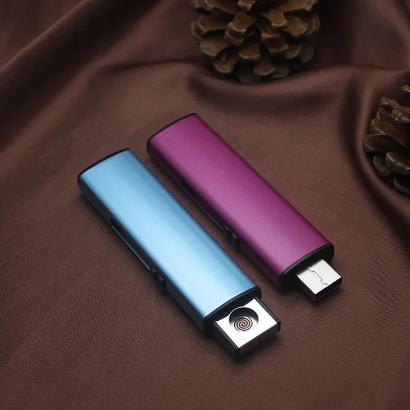 New arrival USB Electronic Lighter Rechargeable Cigarette Lighter Windproof Plasma ARC Lighter Smoking Gadgets For man No Gas