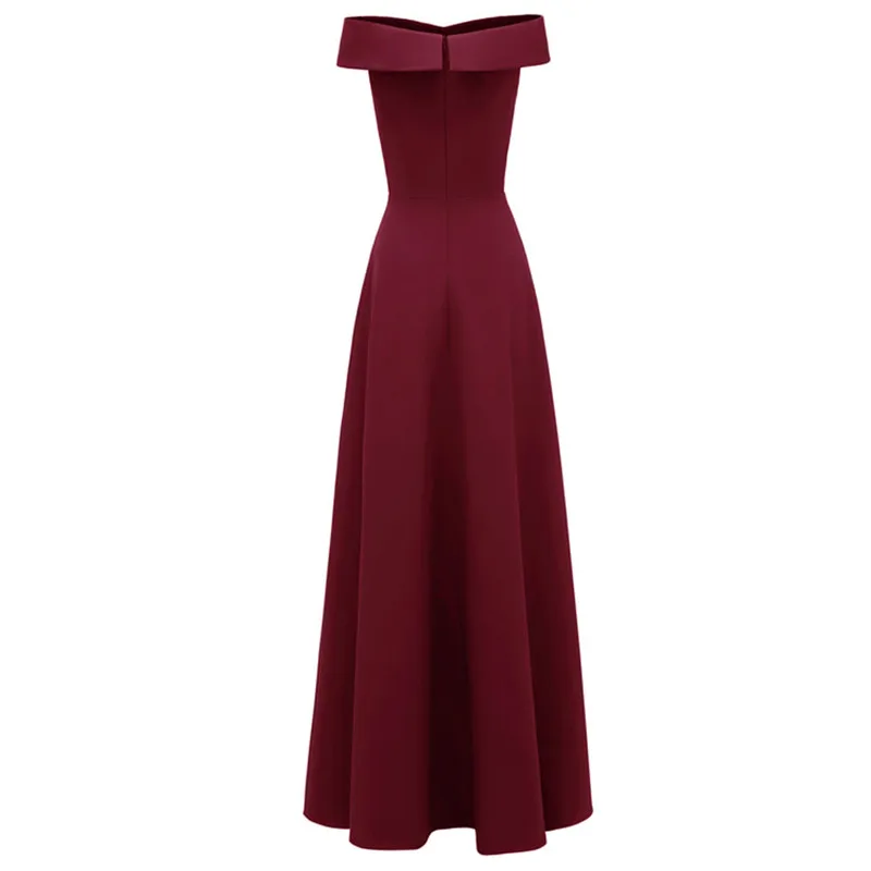 Robe De Soiree бордовое длинное вечернее платье трапециевидной формы, сексуальное сатиновое бальное платье с v-образным вырезом без рукавов, Fomal платье Abendkleider