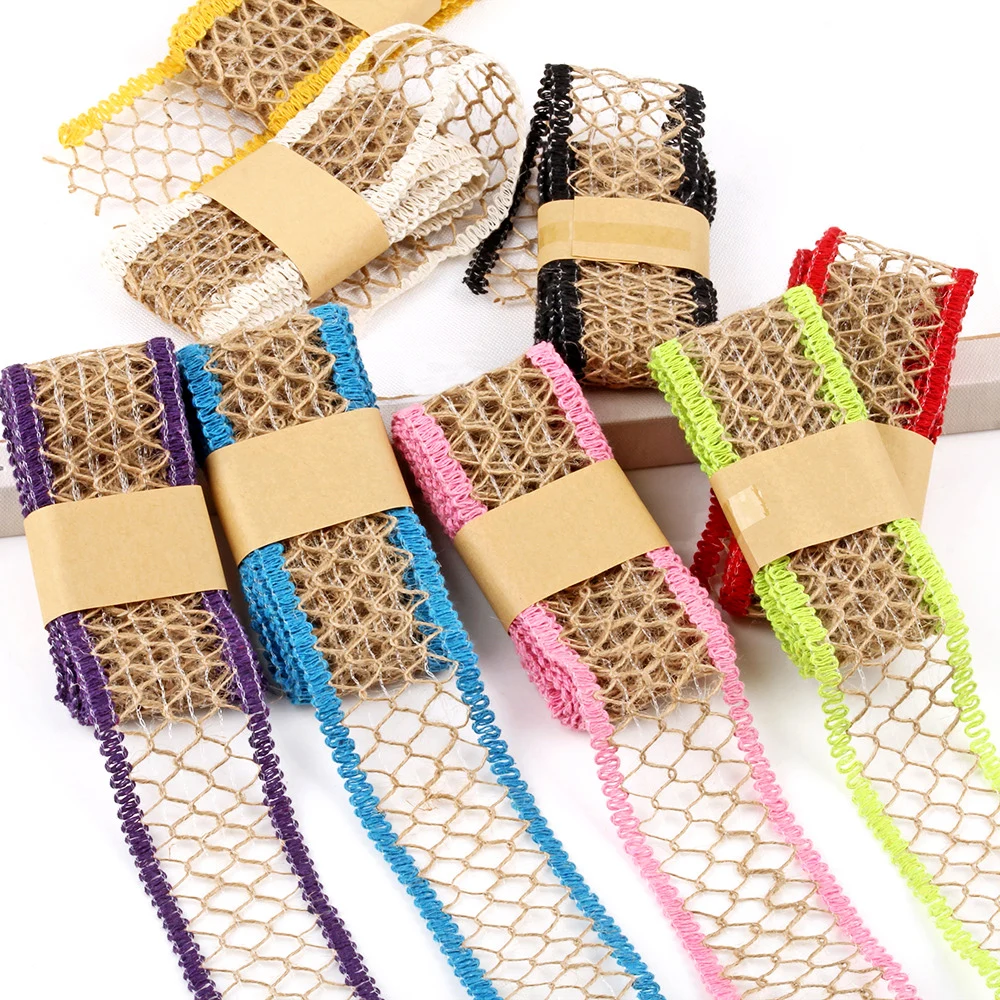 2-m-Natural-Jute-Burlap-Hessian-Jute-Ribbon-Twine-Flower-Pattern-Wedding-Party-Supplies-Burlap-Ribbon