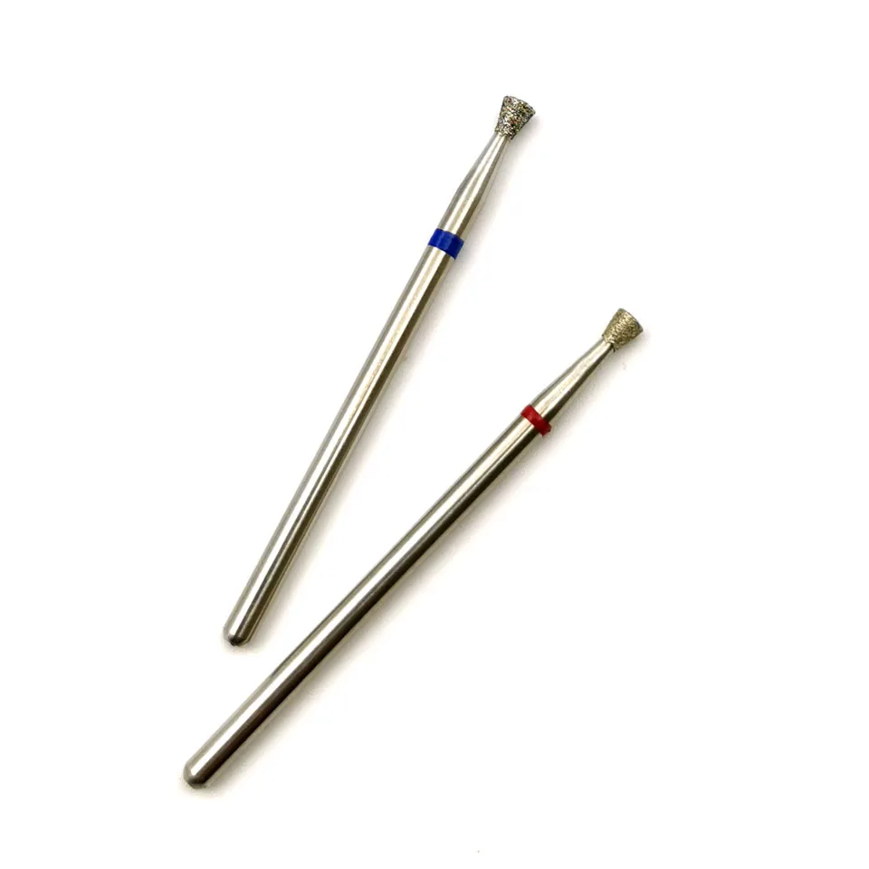 Inverted Cone Nail Drill Bits Fine Diamond Cuticle Clean Burr Russian Mills Electric Manicure Drills Nails Accessories nail art tools nail drill bit nail drill bits nail drill nail drill set nail drill kit