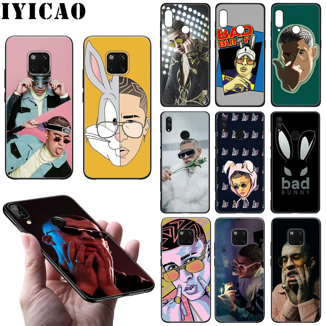 

Reggae Singer Bad Bunny Soft Case for Huawei Y9 Prime Mate 10 20 30 Lite Pro Case for Huawei Nova 5i 4 3i 3 2i 2 Lite Cover