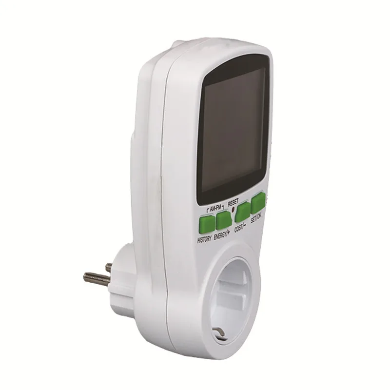Digital LCD Energy Meter Wattmeter Wattage Electricity Power Meter EU Plug Measuring Outlet Power  Energy Meter