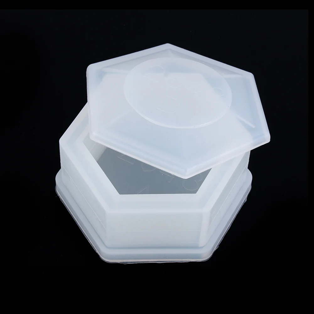 1 шт. силиконовый шестигранный ящик для хранения ювелирных изделий эпоксидная смола делая форма для литья ремесло DIY мясистый цветочный горшок Кристалл эпоксидная форма