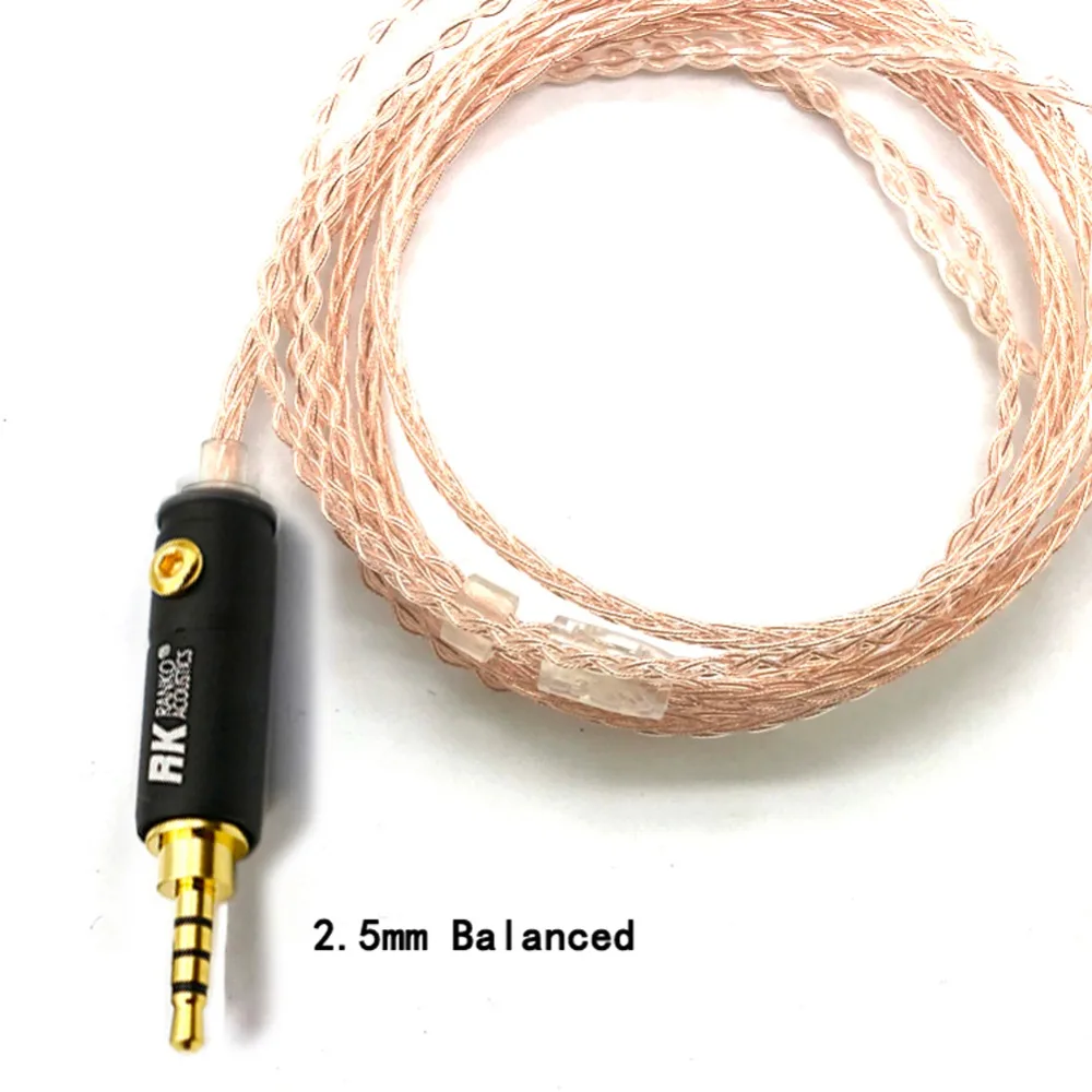 Thouliess Free Shipping 8 core 0 75mm 2Pin Headphone Upgrade Cable for Ultimate Ears UE TF10 TF15 5Pro SF3 SF5 UE18 Headphones