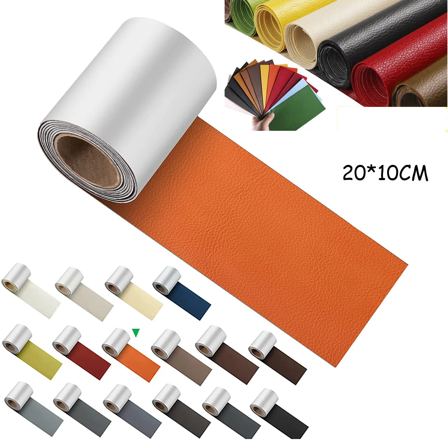 1pc 200X138cm Self Adhesive Leather Patch Repair Multicolor Pu Patch For  Sofa Hole Repair Car Seat Sticker Waterproof