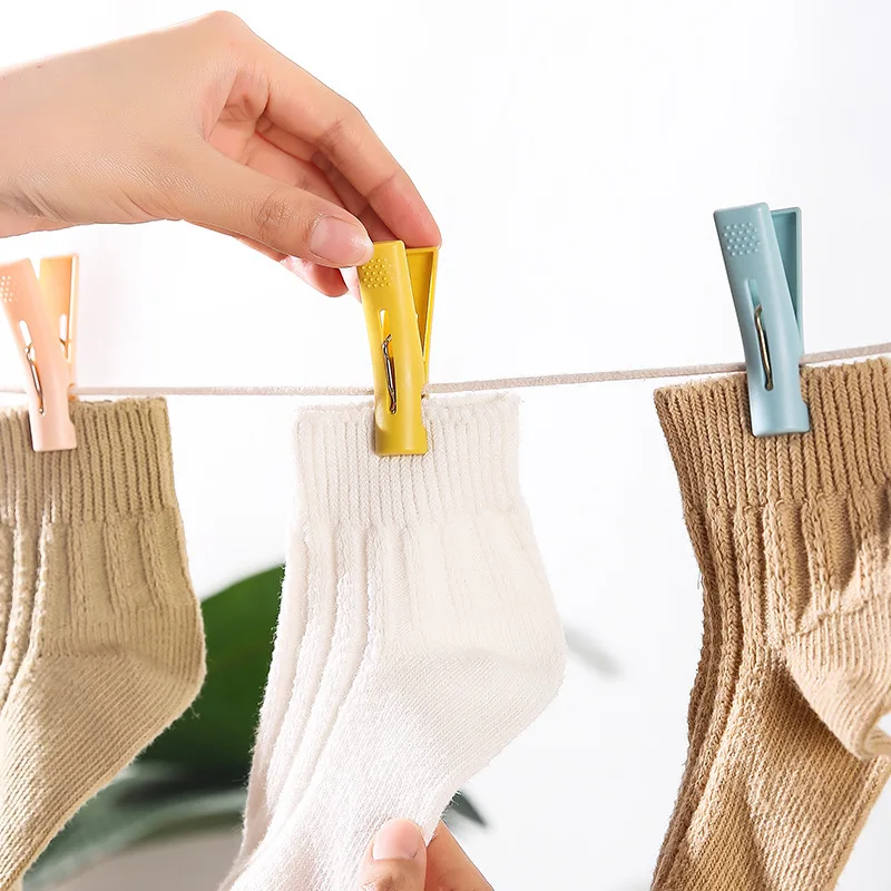 

10/20pcs clip clothes underwear socks can stand clip hanger windproof fixed clothespin