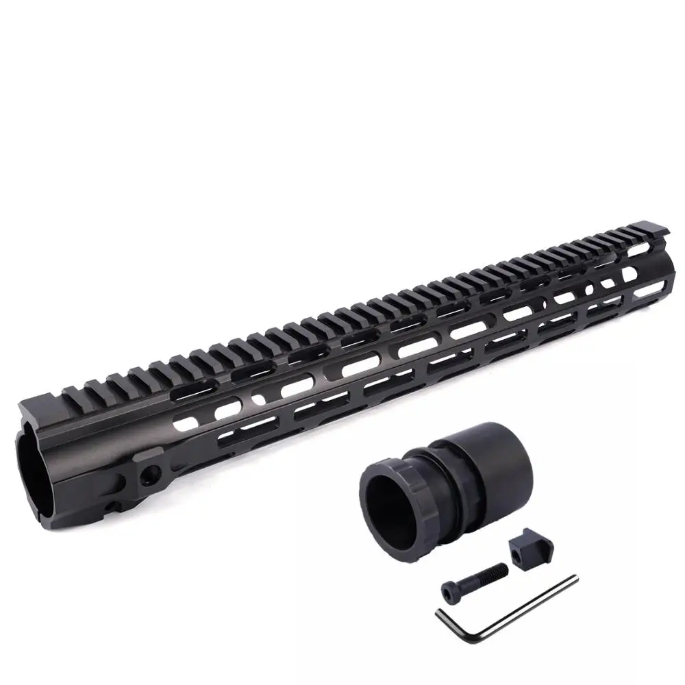 

15.5" handguard ar black handguard free folat hunting airsoft handguard Rolling m4 handguard rail