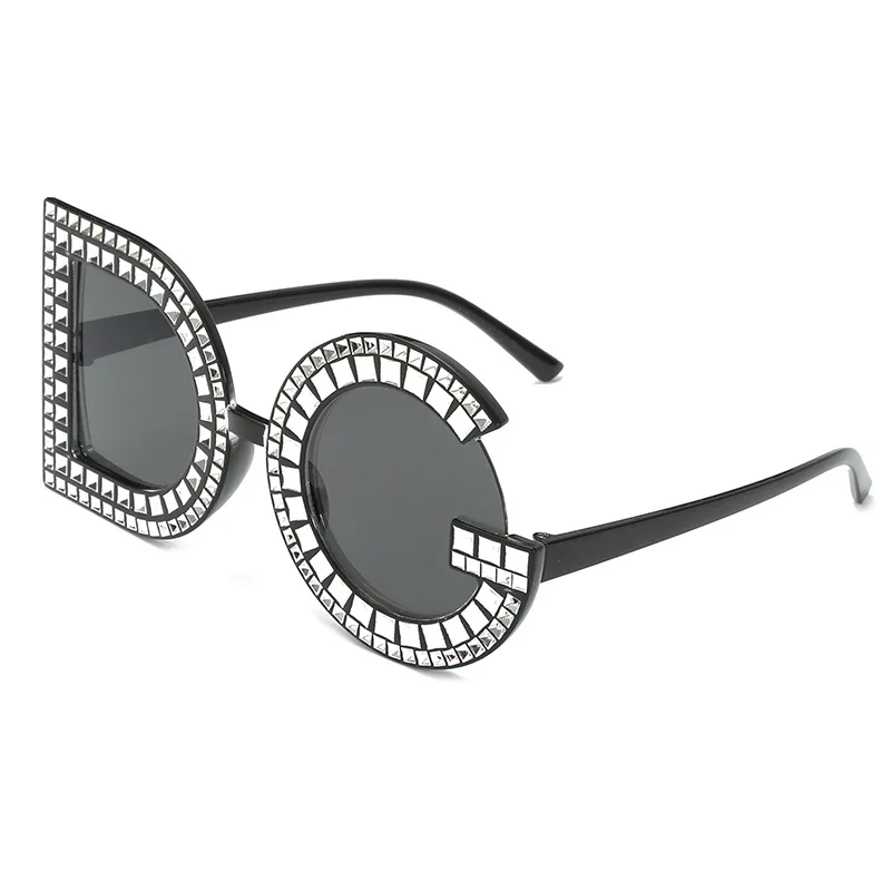 

New Style Cool Lettered DG Sun Glasses Men's Europe And America Street Snap Online Celebrity Sun Glasses Sunglasses Women's