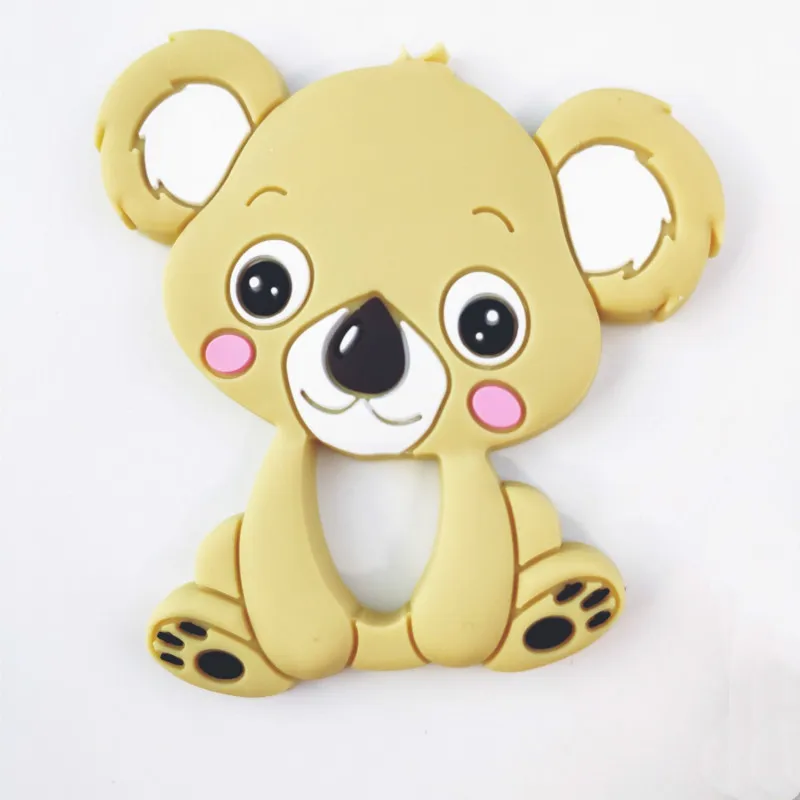 Младенцы молярная игрушка милый мультфильм животное коала зубной гель соска цепь Новорожденный ребенок силиконовый Прорезыватель для купания Подарки