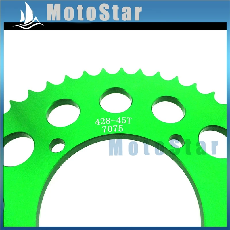 428 45 зубцов 76 мм Задняя звездочка для Pit Dirt Bike Stomp Demon Atomic SSR Piranha Lifan YX Braaap Pitpro Kayo