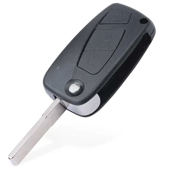 Keyforkess 434MHz PCF7946 / PCF7941A sostituzione del Chip 3 pulsanti Flip Remote Car Key Fob per Fiat 500 Panda Idea Punto Stilo Ducato - KEYECU 434MHz PCF7946 PCF7941A sostituzione del Chip 3 pulsanti Flip Remote Car Key Fob per