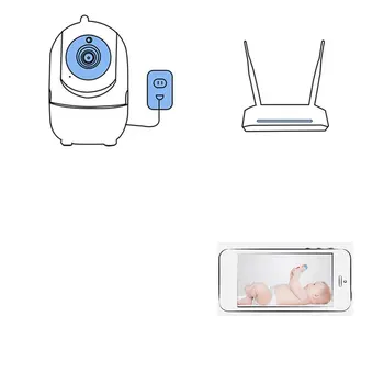 

1080P Mini Intelligent Surveillance Camera 360 Degree Home Wifi Network Camera Hd Night Vision Monitor