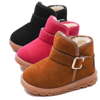 

Winter Children Snow Boots Thick Cotton Wool Girls Boots Plush Boy Warm Shoes Fashion Kids Boots Baby Toddler Shoes