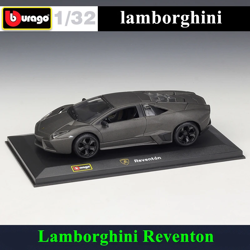 Bburago 1:32 Lamborghini Reventon белый литая модель машины Модель плексигласа дисплея пыле пакет базовых запчастей Сбор подарков - Цвет: Lamborghini Reventon