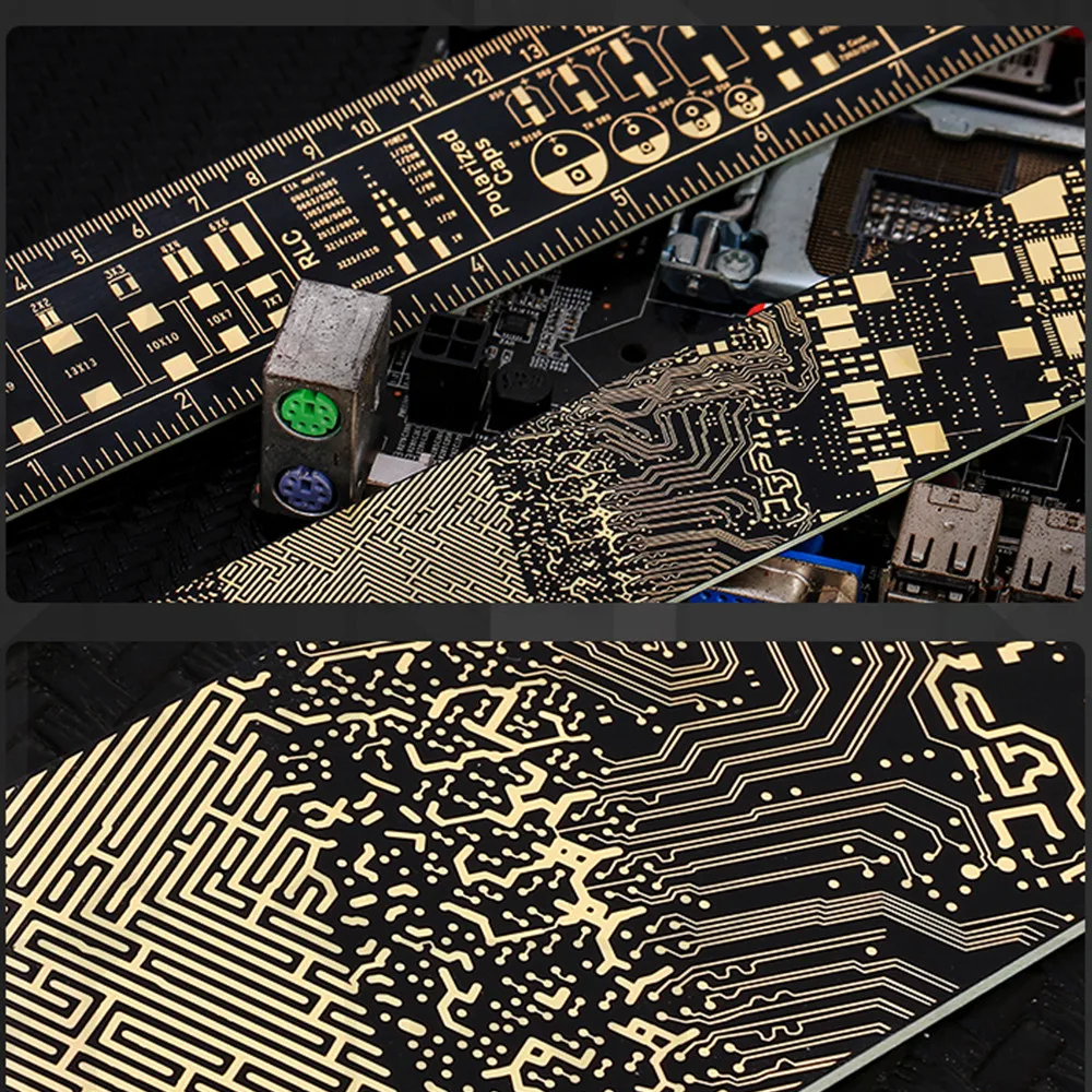 Ferramenta de Medição República dos Jogadores Nvidia Crença Régua Tubo 30cm Dourado Paiting fé Decoração Figura Personalizado Mod pc Refrigeração - Rog - Imagem 4