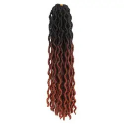 Delicado de alta temperatura fibra encaracolado dreadlock preto faux locs peruca crochê para senhora dreadlocks peruca