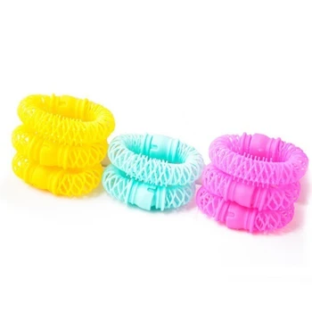 

8pcs Donuts Spiral Hairdress Home DIY Accessories Portable Soft ABS Plastic Styling Tool Hair Curl Roller