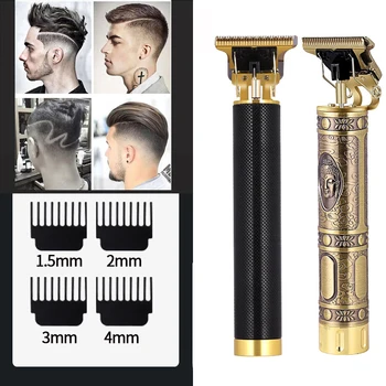 

T9 Baldheaded Hair Clipper Electric Hair Trimmer USB Rechargeable Cordless Shaver Trimmer 0mm Men Barber Hair Cutting Machine