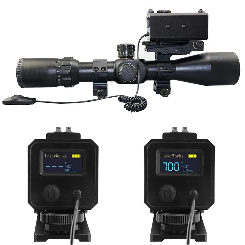 

700m-Mini-Laser-Rangefinder-Tactical-Riflescope-Mounted-Range-Finder-Outdoor-Hunting-Shooting-Distance-Speed-Measurer
