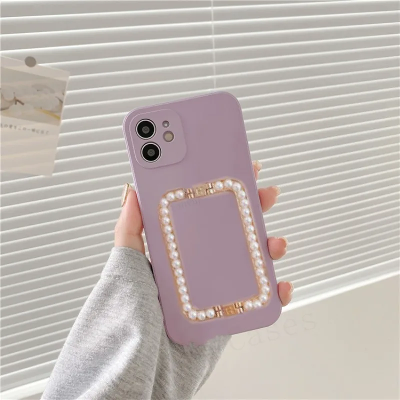 Metallic Rose Mirror SQUARE iPhone Case