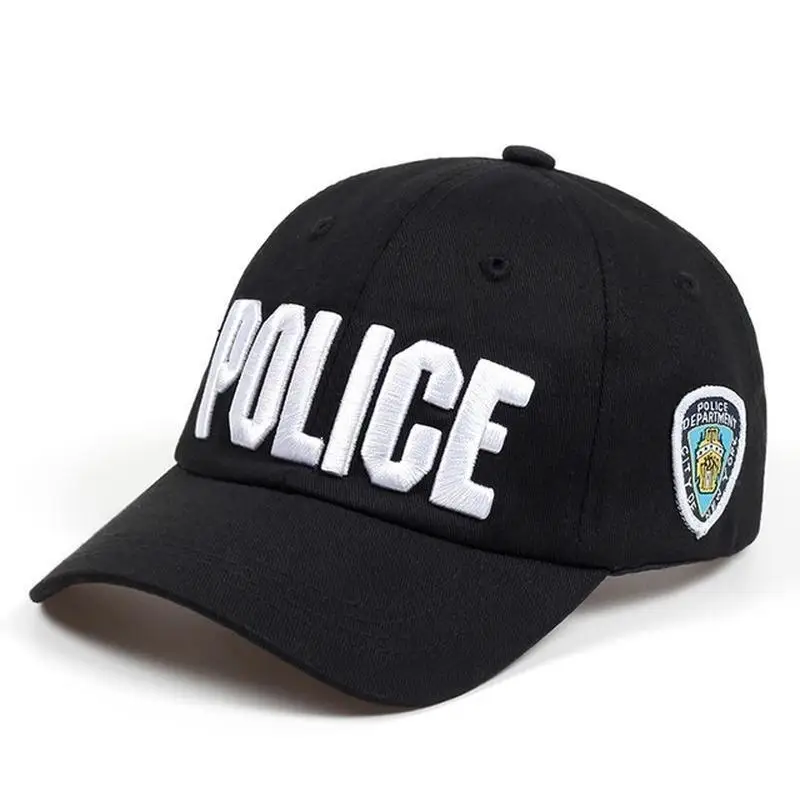 

Police Letter Men Cotton Hat Ms. Summer Leisure Baseball Cap Snapback Hat Outdoor Hats Golf cap