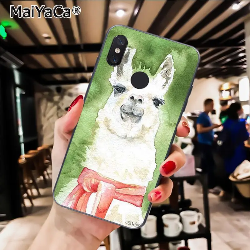 MaiYaCa Cute Animal Alpaca lama Llama Colorful Phone Case for Xiaomi Redmi8 4X 6A Redmi Go Redmi5 5Plus Note7 8ProA1 A2Lite - Цвет: A14
