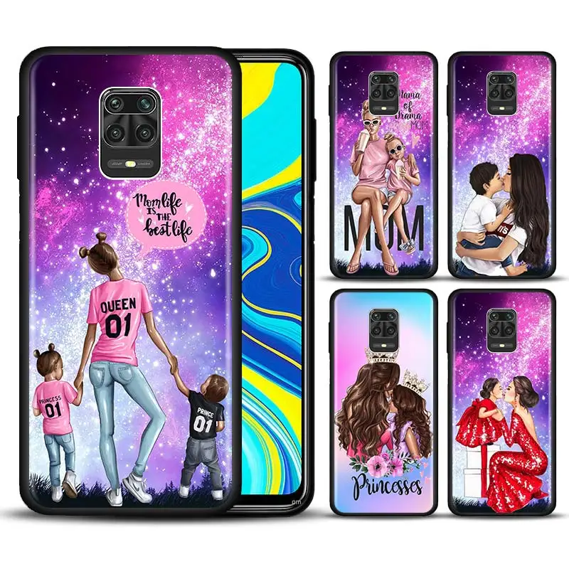 Woman Fashion Girl Super Mom Baby Case For Xiaomi Redmi Note 7 8 8t 9s Note 8 9 Pro Redmi 6a 7a 8a K K30 Pro Silicone Cover Fitted Cases