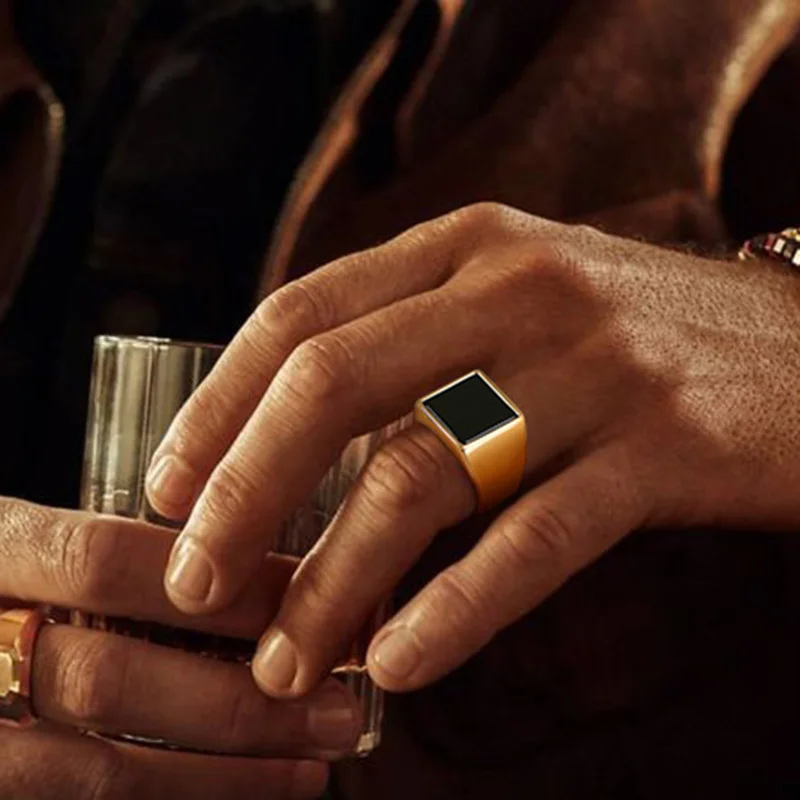 Men's Casual Rings Modern Mens Rings Modern Men's Ring In Silver